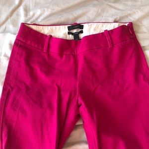 J Crew Minnie Hot Pink Pants